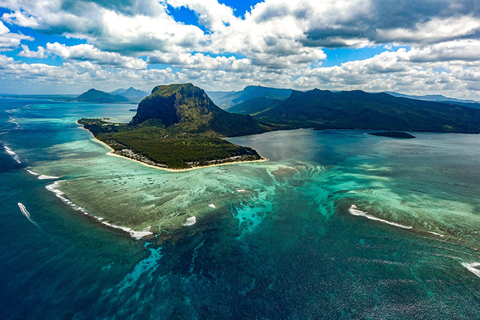 Mauritius, veduta aerea